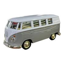 Miniatura Volkswagen Kombi Classic Cinza e Branco RMZ 1:32