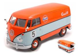 Miniatura Volkswagen Kombi Gulf 1:24 Motormax Miniatura Volkswagen Kombi Gulf 1:24 Motormax