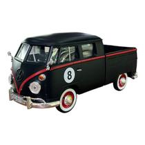 Miniatura Volkswagen Kombi Picape Preto Motormax 1:24 Miniatura Volkswagen Kombi Picape Preto Motormax 1:24
