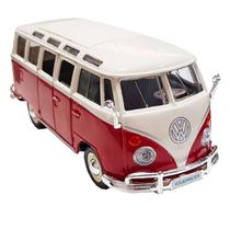 Miniatura Volkswagen Kombi Samba Vermelha - Maisto 1/25