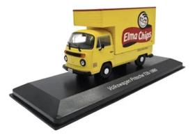 Miniatura Volkswagen Kombi T2 1990 Elma Chips 1:43 Ixo Amarelo