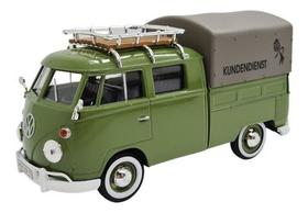 Miniatura Volkswagen Kombi Type 2 Pickup Verde Metal 1:24