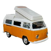 Miniatura Volkswagen Kombi Weekenders Laranja Maisto 1:43 Miniatura Volkswagen Kombi Weekenders Laranja Maisto 1:43
