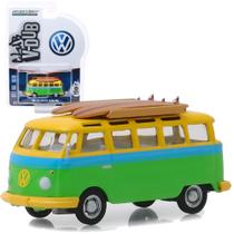 Miniatura Volkswagen Samba Bus Kombi Com Prancha - 1/64 - Greenlight GRE29960B - V-dub