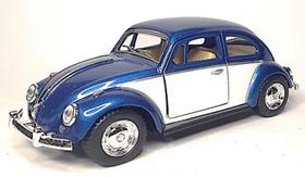 miniatura VW Volkswagen Fusca GAM0264 - azul e branco