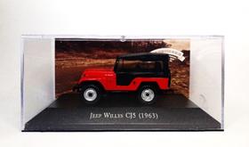 miniatura Willys Jeep CJ5 vermelha GAM0495