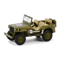 Miniatura Willys MB Jeep 1942 - British Army - Battalion 64 Série 4 - Greenlight 1:64 Miniatura Willys MB Jeep 1942 - British Army - Battalion 64 Série 4 - Greenlight 1:64