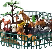 Miniaturas Animais Selvagens Selva Brinquedo Montessori Miniaturas Animais Selvagens Selva Brinquedo Montessori