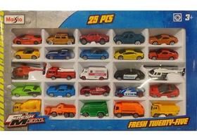 Miniaturas Carros Fresh Metal Maistinho Pack Com 25 Maisto 12005