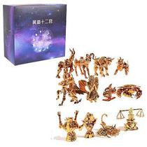 Miniaturas cavaleiros do zodiaco saint seiya armaduras de ouro set 12 pcs