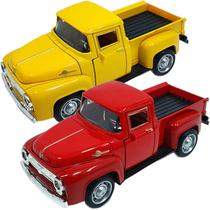 Miniaturas Colecionável Carrinho Metal Pickup F-100 Kit 2pçs Miniaturas Colecionável Carrinho Metal Pickup F-100 Kit 2pçs