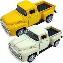 Miniaturas Colecionável Carrinho Pickup F-100 Metal Kit 2pçs Miniaturas Colecionável Carrinho Pickup F-100 Metal Kit 2pçs