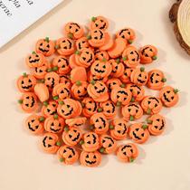 Miniaturas De Abóbora De Resina Para Halloween, 20 Peças, Charms De Base Plana, Decoração Para
