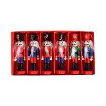 Miniaturas De Quebra-Nozes Rosa 10 12 14cm Decoração De Mesa Bonecos Ornamentais Soldados De Nozes Miniaturas De Quebra-Nozes Rosa 10 12 14cm Decoração De Mesa Bonecos Ornamentais Soldados De Nozes