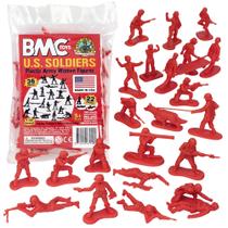 Miniaturas de Soldados Femininos BMC Toys - 36 Peças Vermelhas - Fabricadas nos EUA Miniaturas de Soldados Femininos BMC Toys - 36 Peças Vermelhas - Fabricadas nos EUA
