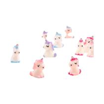 Miniaturas De Unicórnio Em Resina Para Jardim De Fadas DIY, 10/20 Peças, Figuras Fofas Para Micro