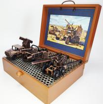 Miniaturas decorativas de Artilharia com veículo lança míssil em metal - Captain Ship