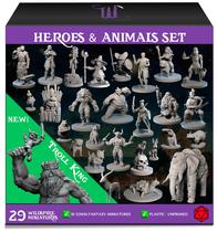 Miniaturas: Heróis Wildspire, NPC, Animal Companions e Troll King Miniaturas: Heróis Wildspire, NPC, Animal Companions e Troll King