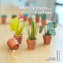 Miniaturas Kit 3 Vasinhos Suculentas Cactos Bonsai Plantas Artificial Miniaturas Colecionável