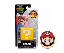 Miniboneco THE SUPER MARIO BROS. FILME com bloco de perguntas