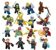 Minibonecos Avengers Infinity War Super Heroes x16