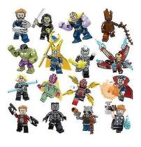 Minibonecos Marvel Super Heroes Avengers Infinity War x16
