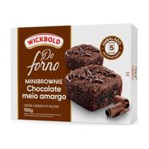 Minibrownie Chocolate Meio Amargo 150g Do Forno Wickbold