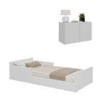 Minicama Infantil Montessoriana Mesa Cabeceira Mp4205 Branca