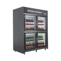 Minicamara de Refrigeração para Bebidas RF-055-Plus-PV em Aço Galvanizado c/ Portas de Vidro Aquecidas- Frilux