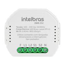 Minicontrolador Dimmer Wi-fi para 2 Interruptores EWS 252 Intelbras Minicontrolador Dimmer Wi-fi para 2 Interruptores EWS 252 Intelbras