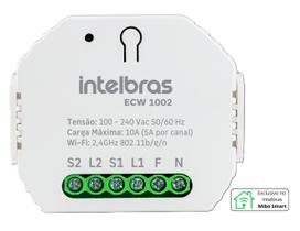 Minicontrolador Inteligente WI-FI 2 Canais ECW 1002 Intelbras