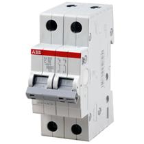 Minidisjuntor ABB SJ202T-C40 - 40A, 2 Polos, Curva C, 3kA/5kA, 400/230V para Proteção Elétrica