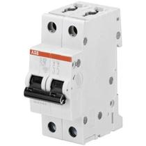 Minidisjuntor Bipolar, Curva C, In:10A, Icu:20kA/127V e 10kA/230V, Norma ABNT NBR NM 60947-2, S202-C10, Linha S200, ABB