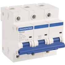Minidisjuntor Tdj103C100 3P100A10Ka Tramontina Minidisjuntor Tdj103C100 3P100A10Ka Tramontina