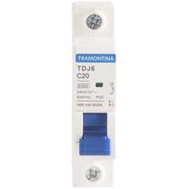 Minidisjuntor Tdj6ka 1 P 20 A Curva C Tramontina