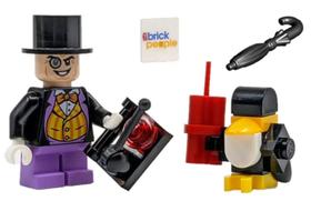 Minifig de brinquedo LEGO Superheroes Penguin com ajudante e acessórios