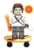 Minifigura Casey Vilão Tartarugas Ninja Blocos Montar Heróis