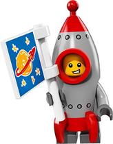 Minifigura colecionável de brinquedo LEGO série 17 Rocket Boy 71018