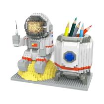 Minifigura De Astronauta LED Em Blocos De Montar Micro Mini, Presente Colecionável Para Entusiastas