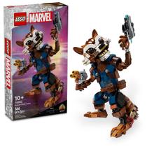 Minifigura de brinquedo LEGO Marvel Rocket e Baby Groot 76282