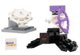 Minifigura e esqueleto de brinquedo LEGO Minecraft Spider com mais de 6 anos