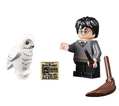 Minifigura LEGO 2018 Harry Potter - Harry Potter (com coruja, vassoura e varinha) 75954