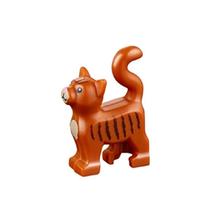 Minifigura LEGO Animal Standing Cat Kitten laranja escura para animais de estimação
