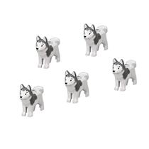 Minifigura LEGO Arctic Siberian Husky Dog Animal (pacote com 5)