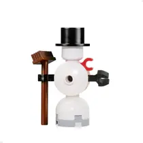 Minifigura LEGO Holiday Snowman com vassoura e cartola 10249