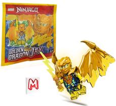 Minifigura LEGO NINJAGO Crystalized Jay com Dragão Dourado 717