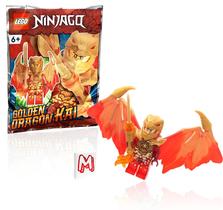 Minifigura LEGO NINJAGO Crystalized Kai - Dragão Dourado