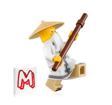 Minifigura LEGO Ninjago Movie Sensei Wu com roupão branco 70612