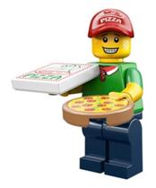 Minifigura LEGO Series 12 colecionável 71007 Pizza Delivery Minifigura LEGO Series 12 colecionável 71007 Pizza Delivery
