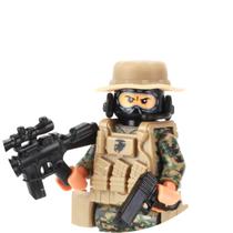Minifigura personalizada Battle Brick Marine Force Recon Sniper Minifigura personalizada Battle Brick Marine Force Recon Sniper